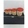 Image 1 : Vintage Set of 4 Dry Storage Tins