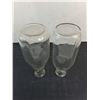 Image 2 : (2) Vintage Glass Milk Bottles