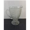 Image 3 : Jeanette 'Iris & Herringbone' Depression Glass Pitcher & 'Saguenay' Dominion Glass Plates & Bowl