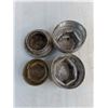 Image 2 : (4) Vintage Grease Hubcaps (Overland, Whippet, International)
