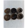 Image 2 : (6) Vintage Grease Hubcaps (Maxwell, Dodge, Saxon)