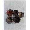 Image 2 : (5) Vintage Grease Hubcaps (Buick, Ford, Pontiac, Oldsmobile, Chev)