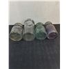 Image 2 : (4) Vintage Glass Sealer Containers (1 Possibly Cracked on Bottom)