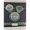 Image 1 : (4) Vintage Jeanette "Iris & Herringbone" Cream/Sugar & Butter Dishes