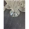 Image 3 : (8) Jeanette "Iris & Herringbone" Footed Tumblers