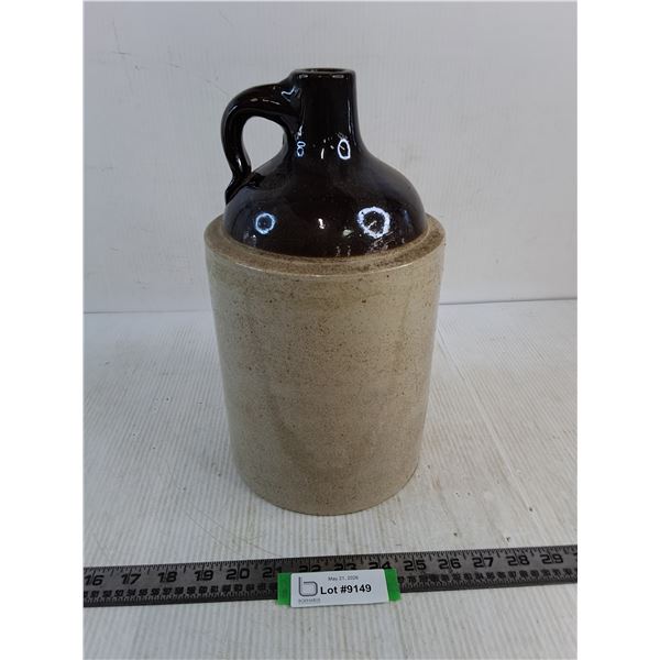 Vintage Stoneware Jug - 7" Diameter x 12" Tall - Pickup Preferred