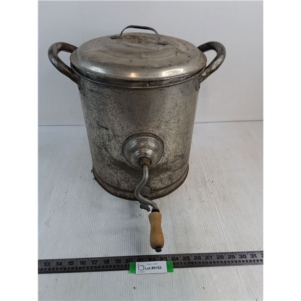 Vintage 5 Gallon Butter Churn - 13" Diameter x 16" High - Pickup Preferred