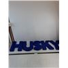 Image 1 : (5) Plastic 3D 12" Letters for "Husky" Truck Stop Sign - 1 Mount Needs Re-Glue