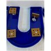 Image 3 : (5) Plastic 3D 12" Letters for "Husky" Truck Stop Sign - 1 Mount Needs Re-Glue