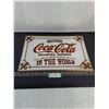 Image 1 : Vintage Coca-Cola 18" x 12" Mirror Sign