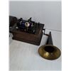 Image 2 : Antique Edison Cylinder Phonograph w/Records - Phonograph Works Just Missing Needle - Cannot Ship