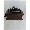 Image 4 : Antique Edison Cylinder Phonograph w/Records - Phonograph Works Just Missing Needle - Cannot Ship