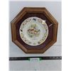 Image 1 : Wood Framed Souvenier  Plate of Weyburn, Sask. - 13" x 13"