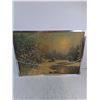 Image 2 : Framed 28" x 20" Double-Sided Wall Decor (Linda Carter Photograph/Winter Stream)
