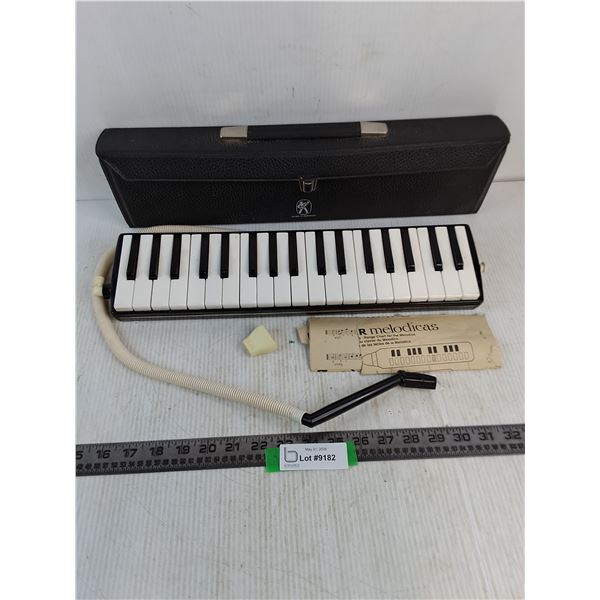 Vintage Hohner Mouth Organ w/Storage Tote (Latch Broken) - Untested