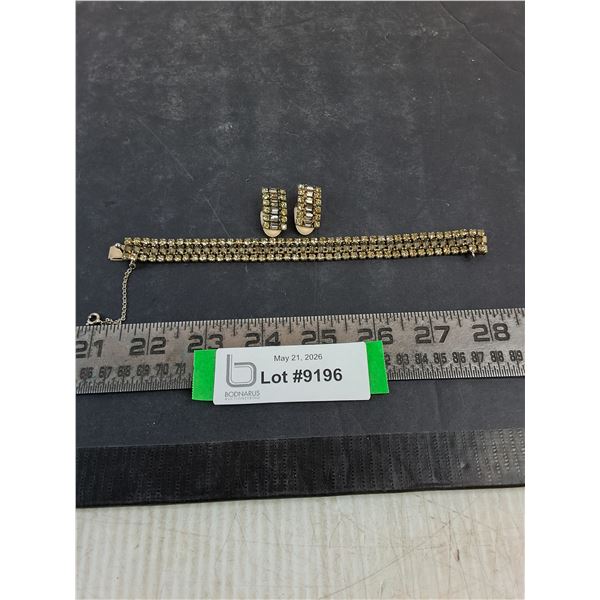 Vintage Sherman Bracelet & Earrings Set