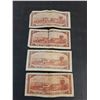 Image 2 : (4) Canadian $2 Bills from 1954