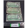 Image 1 : (3) Canadian $1 Bills from 1967