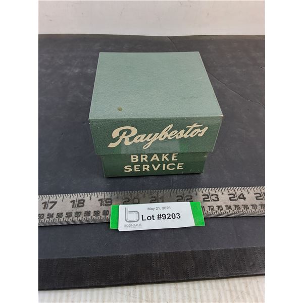 Vintage Metal "Raybestos Brake Service" Card File