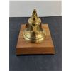Image 2 : Nothers Mounted Brass Bell & Wooden Gavel Ornament