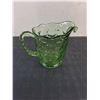 Image 2 : Vintage Green Glass Water Pitcher