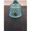 Image 2 : Vintage Fenton Opalescent Ice-Blue Hobnail Glass Bell