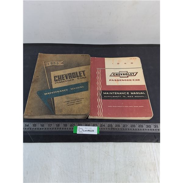 (2) 1950's Chevrolet Cars Shop Manuals