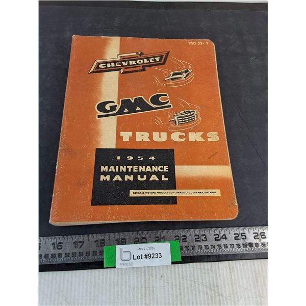 1954 Chevrolet/GMC Truck Shop Manual