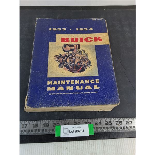 1953/54 Buick Shop Manual
