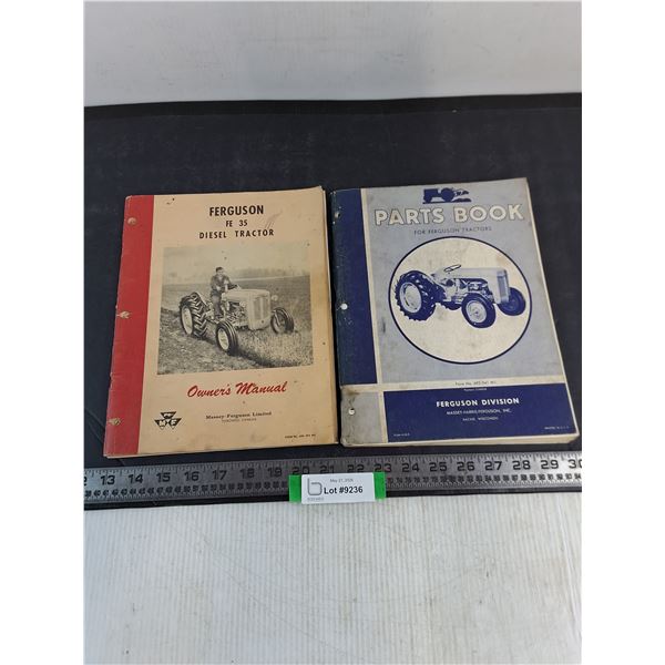 (2) Vintage Ferguson Tracter Shop/Parts Manuals