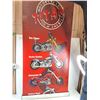 Image 1 : Titan Motorcycles Showroom Floor Poster - 33" Metal Case - Missing Back Support Rod - Pickup Only