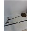 Image 1 : Antique Hanging Oil Lamp - 38" Length - Pickup Only