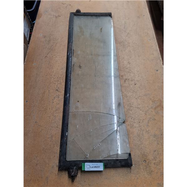 Vintage Automotive Back Window - Glass is Cracked - 40" x 11" - Cannot Ship