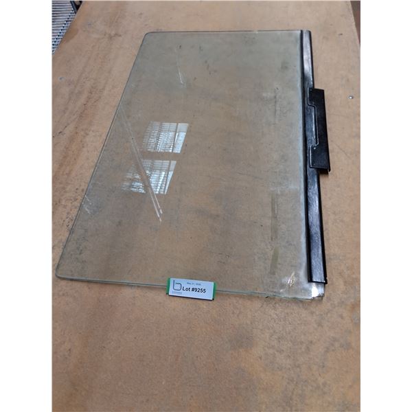 Vintage Automobile Glass Pane - 27" x 17.5" - Chipped - Cannot Ship