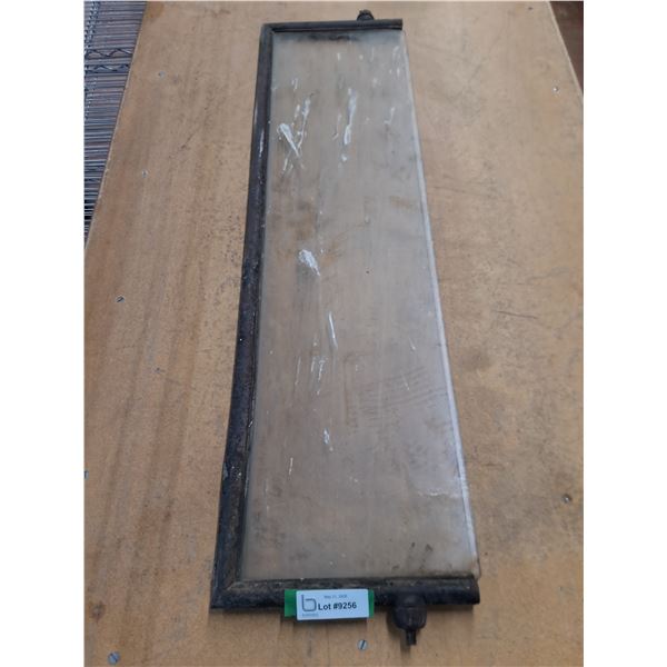 Vintage Automobile Glass Panel - 40" x 10" - Cannot Ship