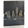 Image 1 : (3) Vintage Oil Lamp Chimneys, Triomphe Sealer Jar