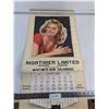 Image 1 : 1950 Promotional Wall Calendar for Mortimer Calendars