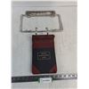 Image 1 : Vintage License Plate Holder & Account Ledger