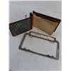 Image 2 : Vintage License Plate Holder & Account Ledger