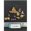Image 1 : (11) Vintage Canadian Military Badges, Buttons & Pins