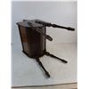 Image 2 : Vintage Wooden Sewing Carry Box - 26x17x12" - Cannot Ship