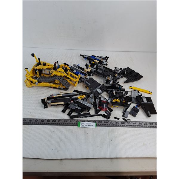 Assorted Lego Blocks (Space Cruiser & Bull Dozer)
