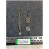 Image 1 : Antique Pocket Watch Fob & Watch Chain