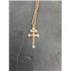 Image 3 : ^ 10k Gold Orthodox Cross w/Non-Gold Chain - Cannot Guarantee Authenticity