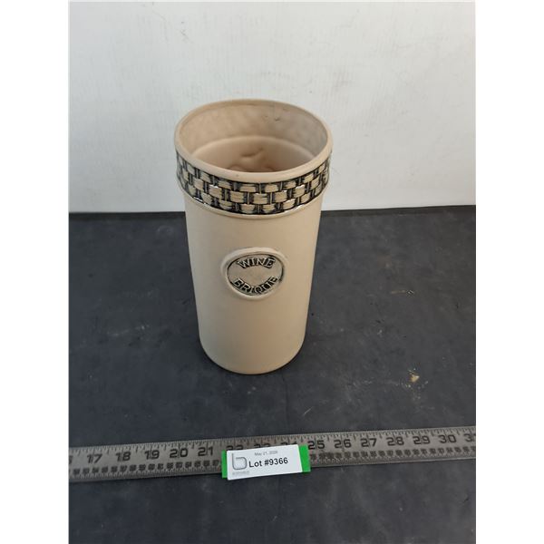Vintage Wine Brique - 10" Tall