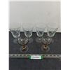 Image 1 : Set of 4 Crystal Goblets & Pair of Glass Goblets