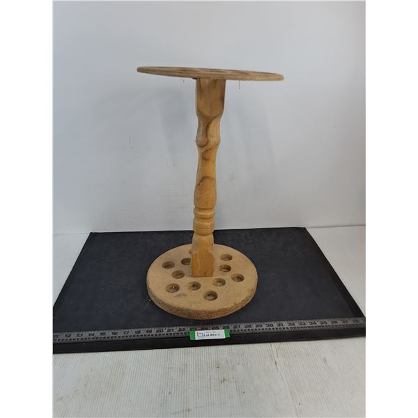 Wooden Pool Cue Stand - 22" Tall