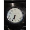 Image 2 : Vintage Wesclox Black Slate Mantle Clock - 14" Tall
