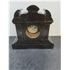 Image 3 : Vintage Wesclox Black Slate Mantle Clock - 14" Tall