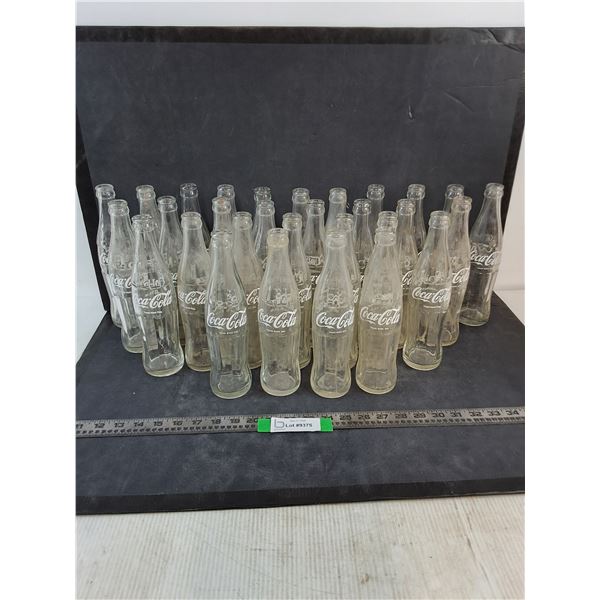 (30) Glass 10 Ounce Coca-Cola Bottles